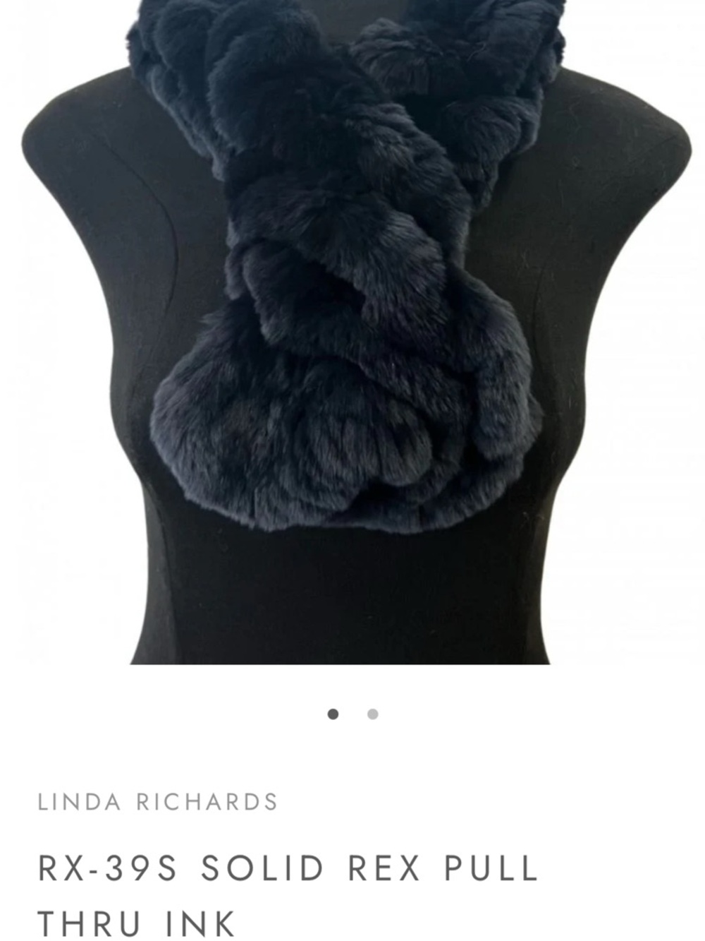 Linda Richards Fur Set Scarf and hand warmers brand new